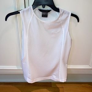 Nike white, sleeveless top.